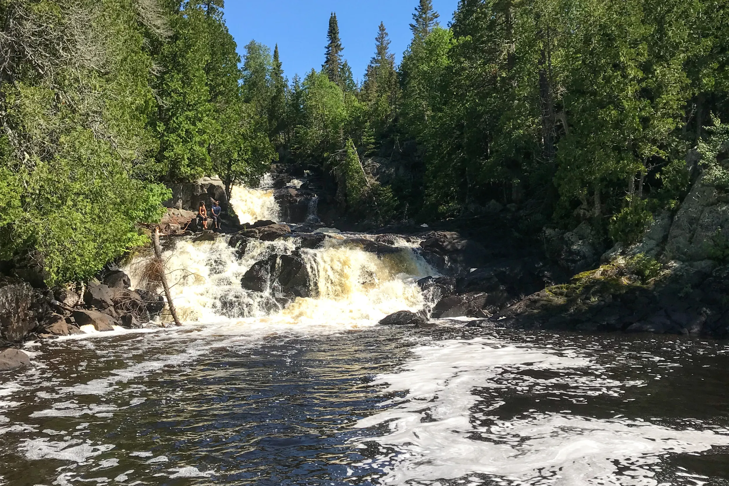 George H. Crosby Manitou State Park waterfall