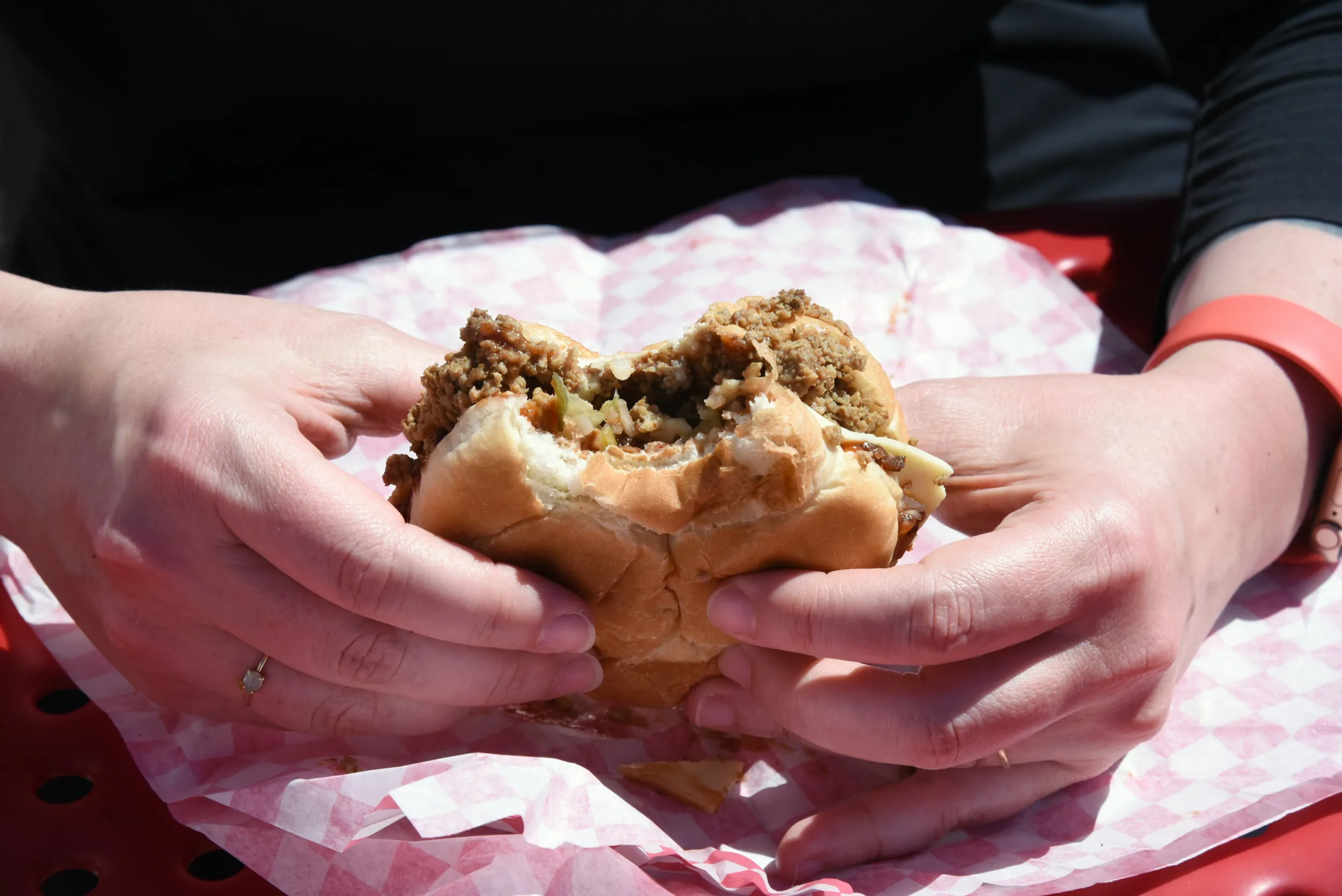 The Tendermaid's signature burger, Austin