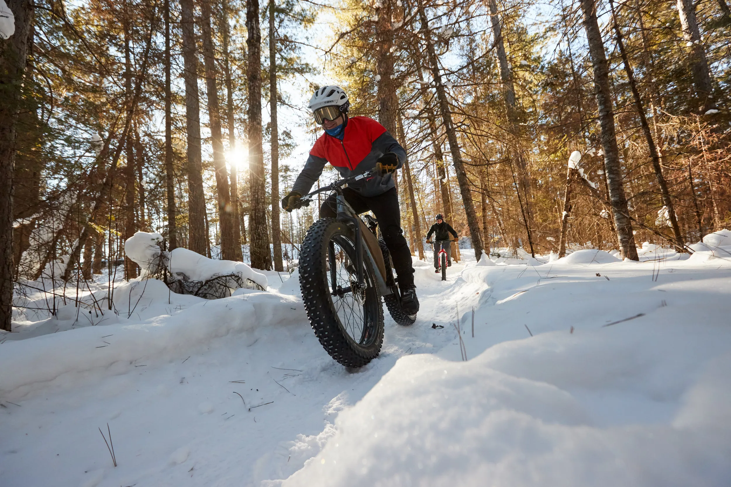 Fat biking in Lake County Demonstration Forest