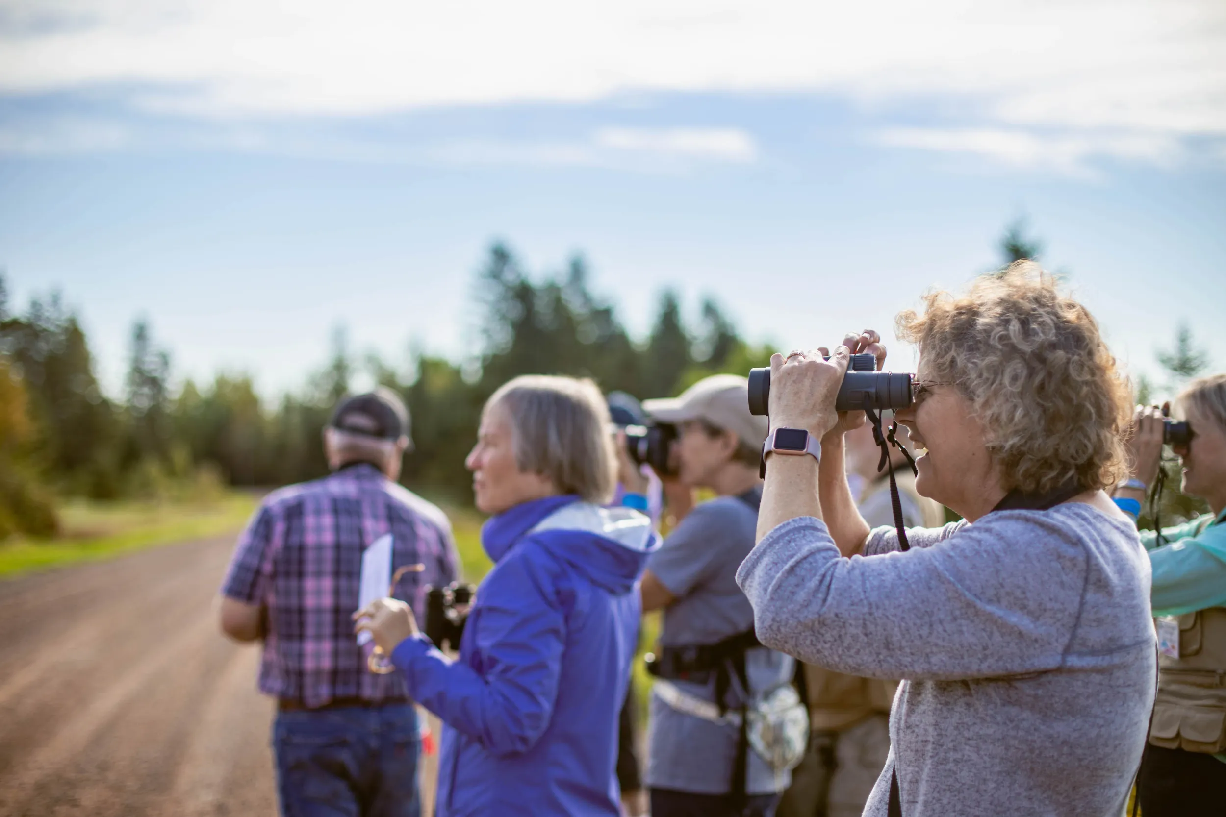 Bird watchers in Duluth
