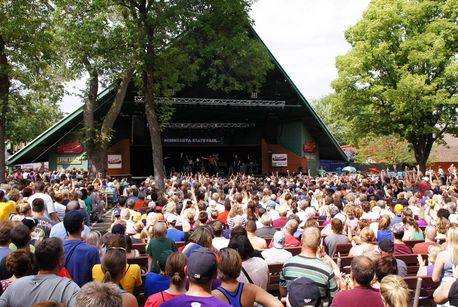 A bandshell performance at the Minnesota State Fair