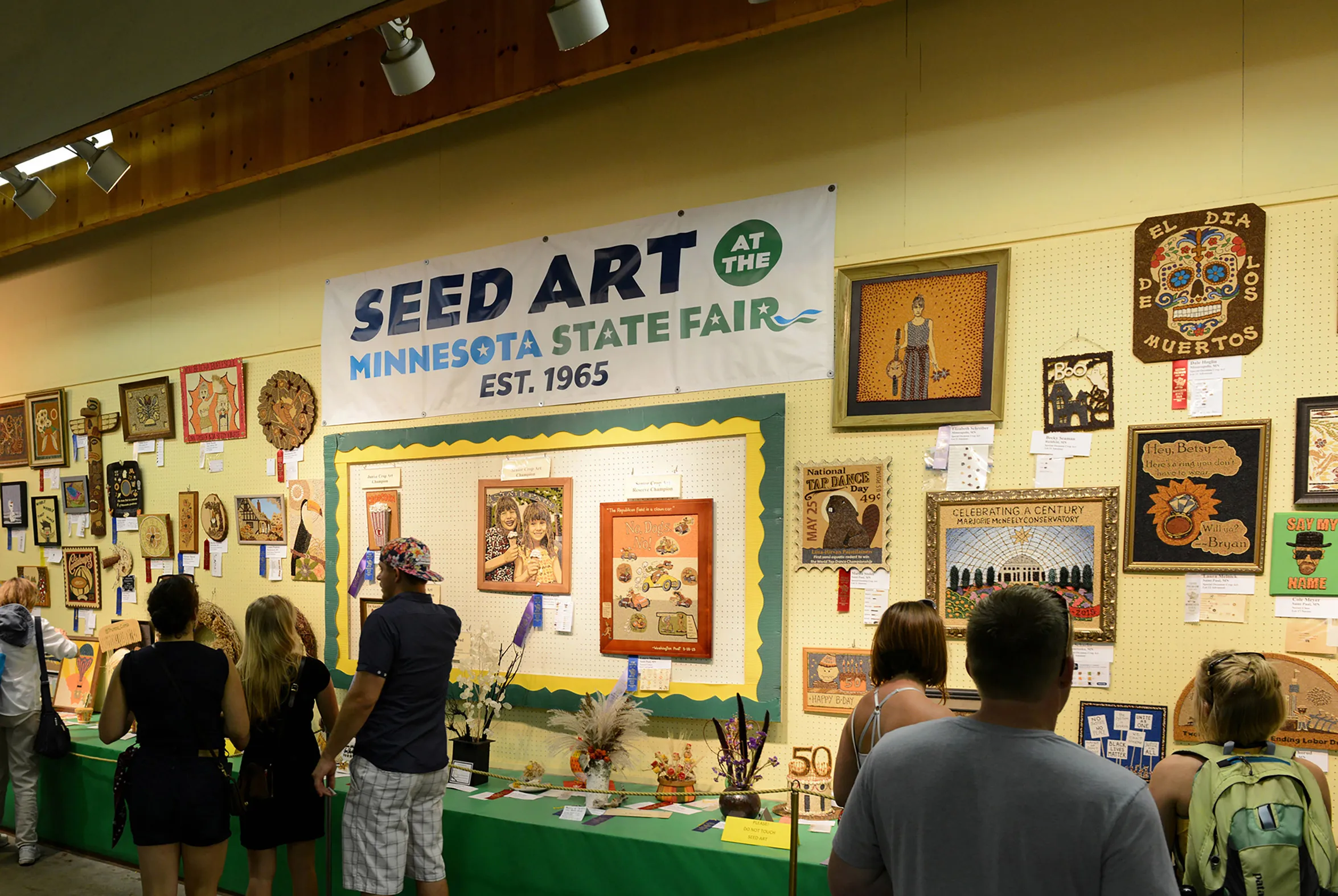 Seed art at the Minnesota State Fair
