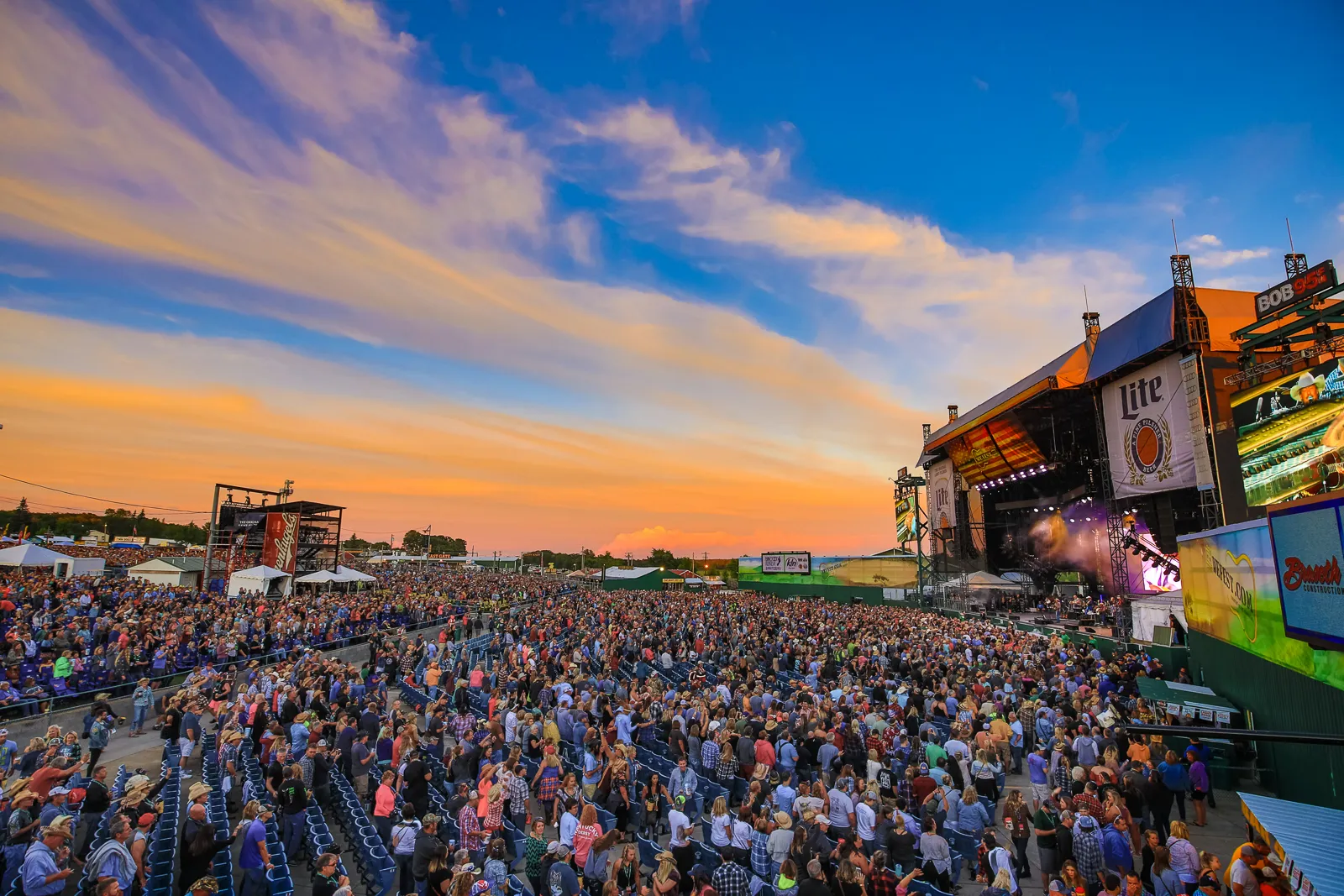 The sun sets over WE Fest