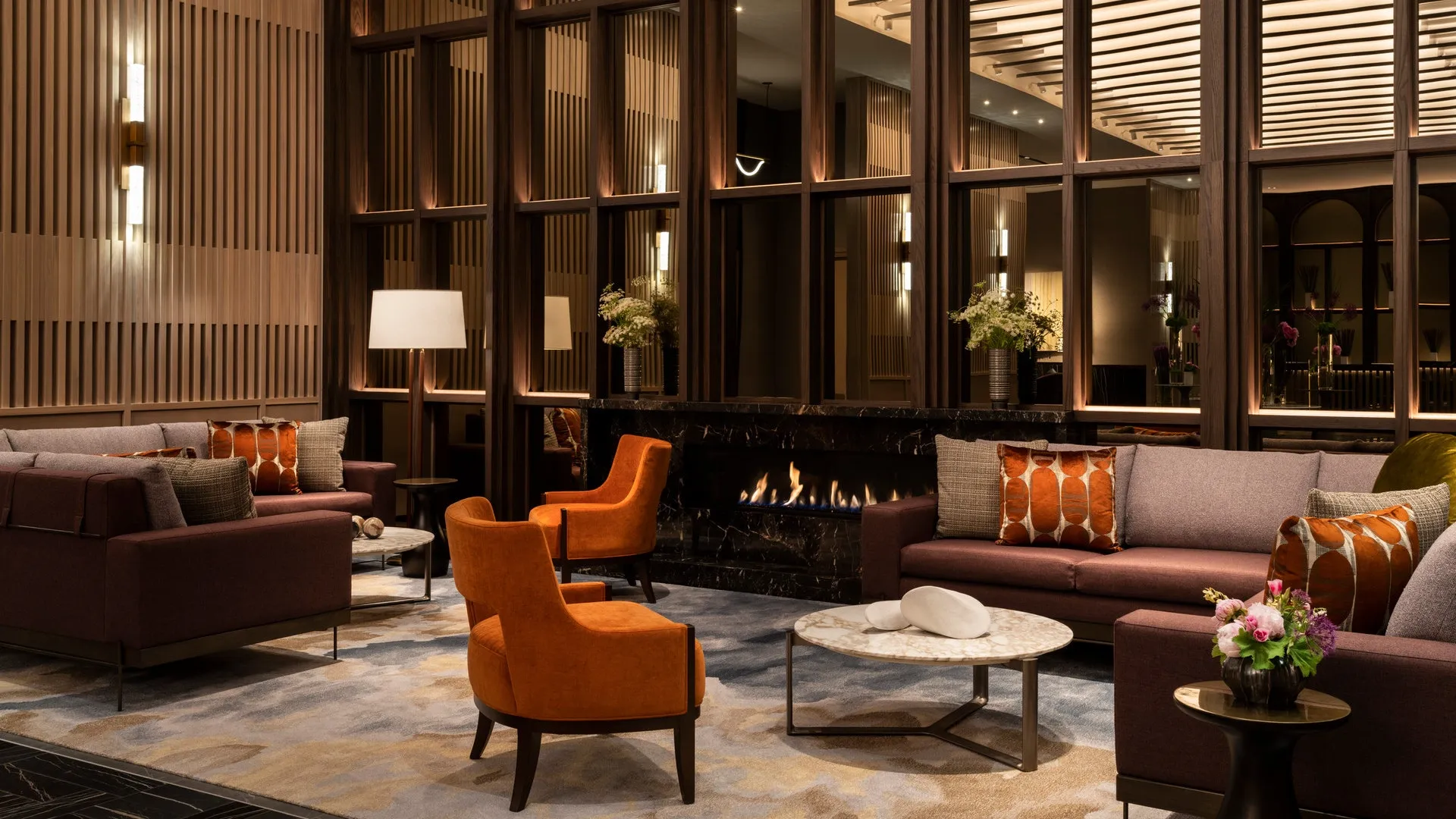 The lobby at the Four Seasons Hotel Minneapolis