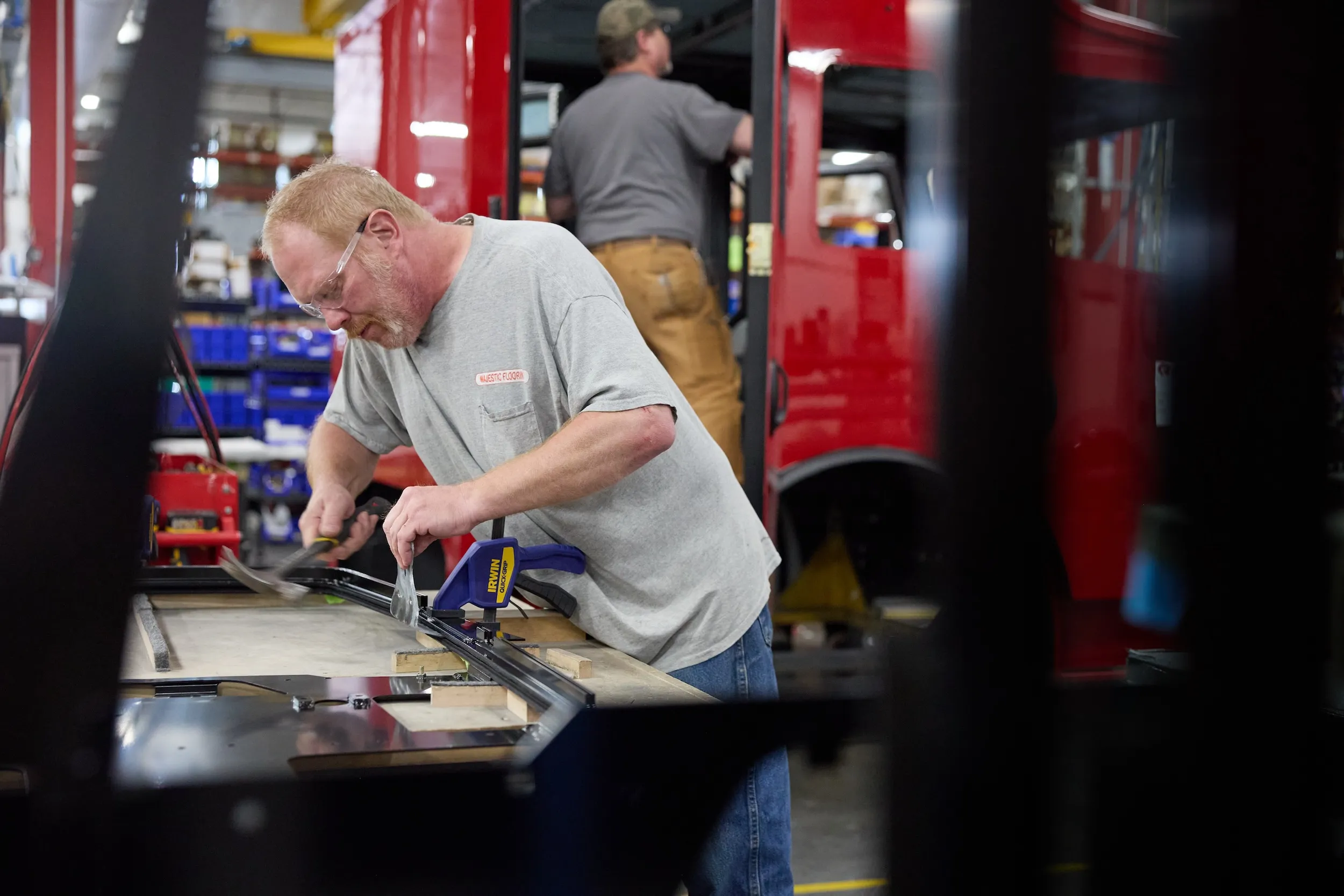 Rosenbauer's fabrication plant in Wyoming, Minnesota