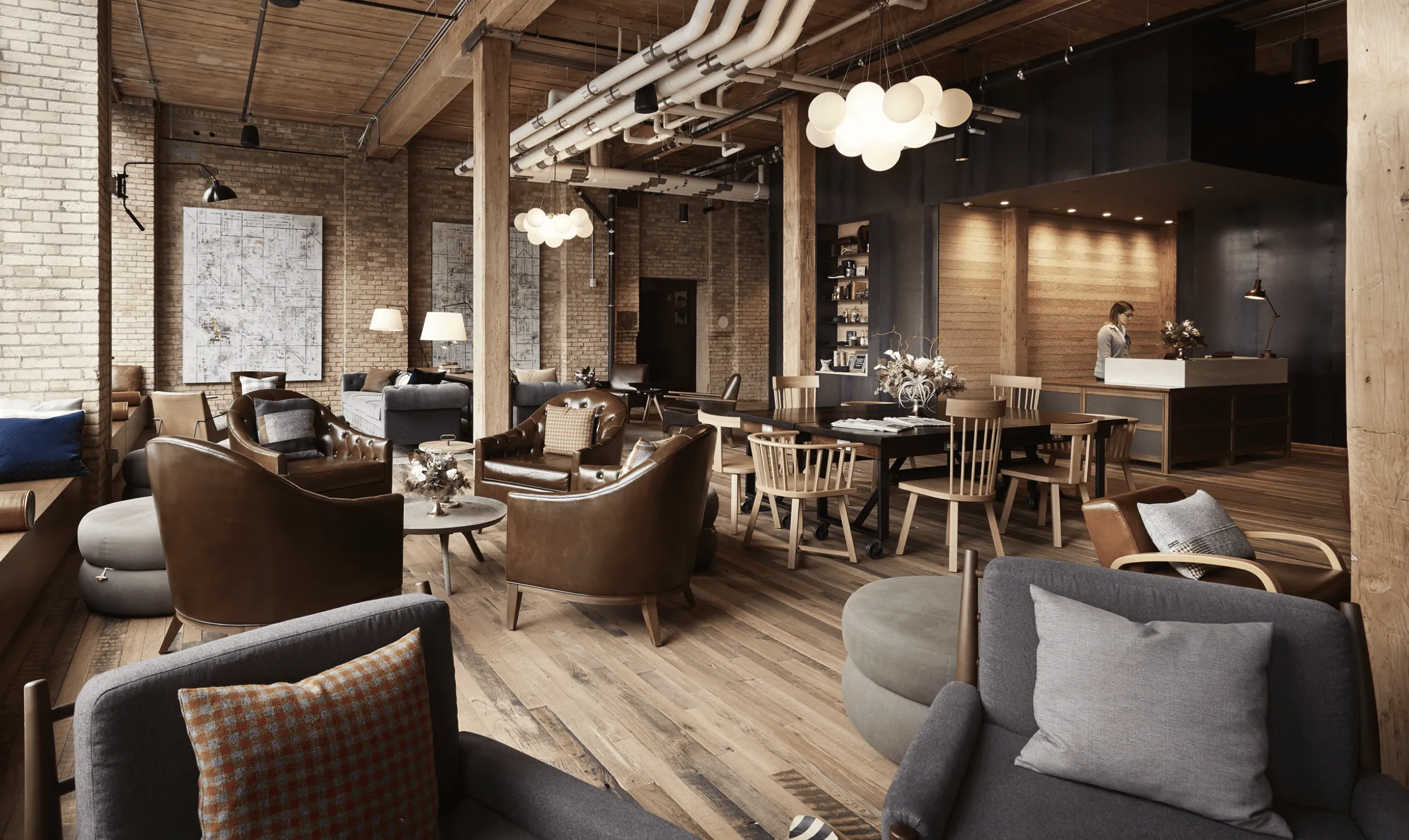 Hewing Hotel lobby