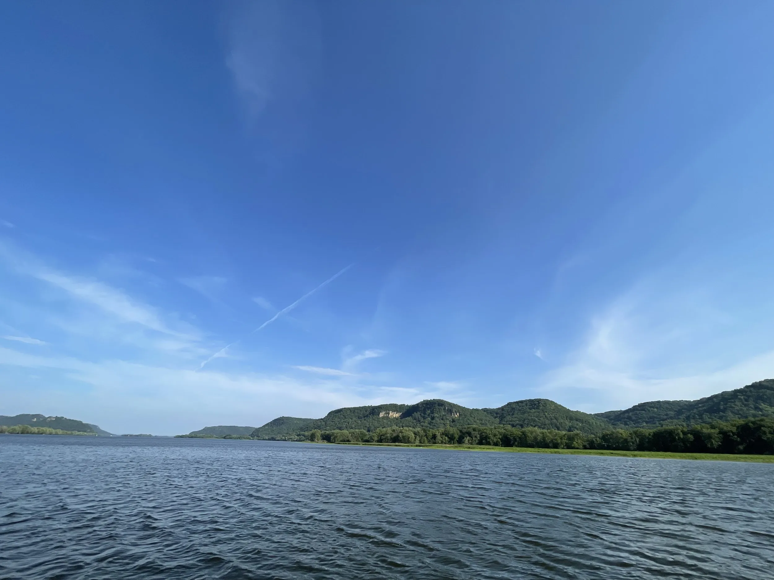 The view from Boat House restaurant in Winona