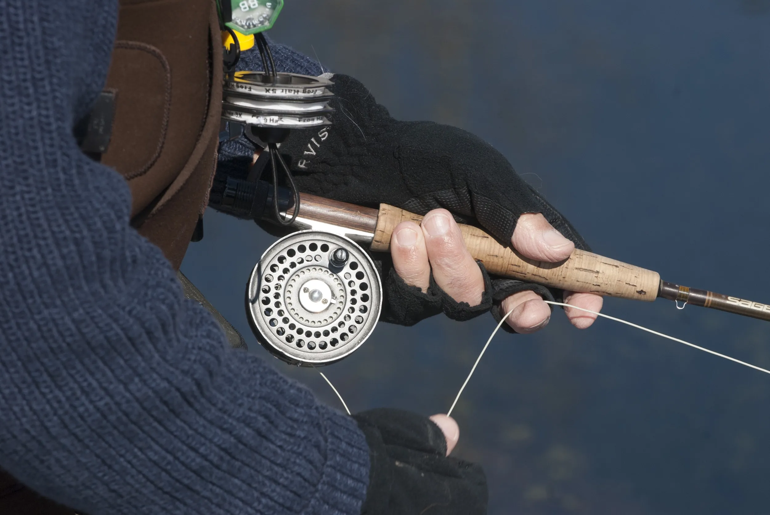 Winter fly fishing near Whitewater State Park