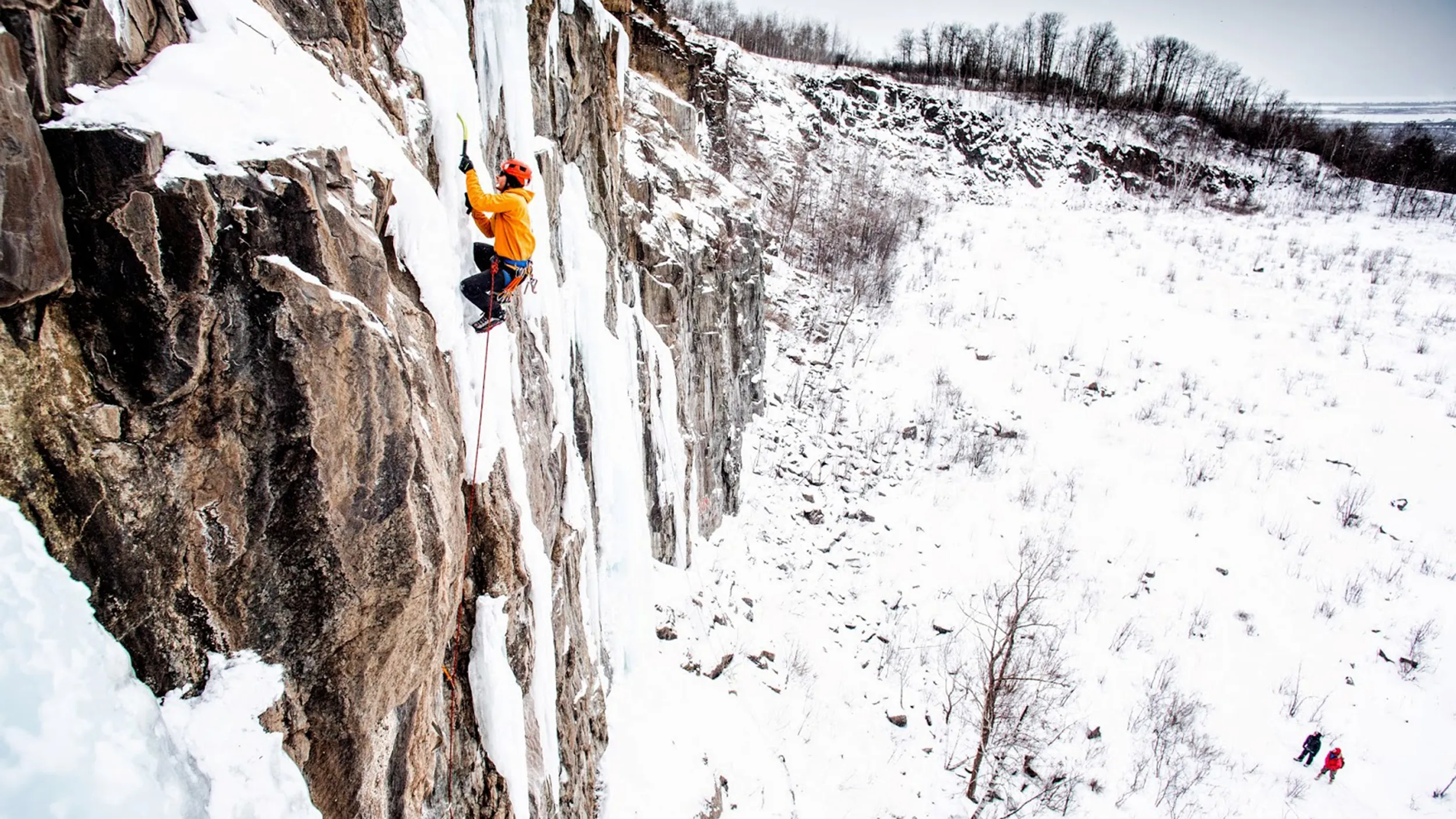 Ice climbing at Quarry Park