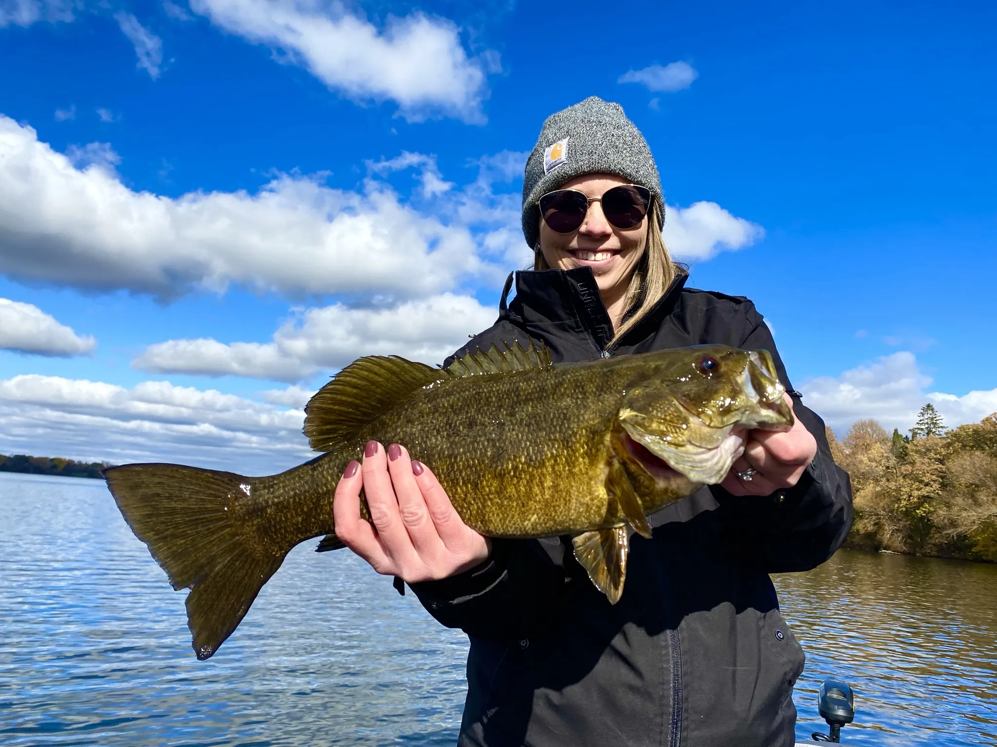 Bass fishing with Leena Lures Fishing Guide Services in St. Cloud