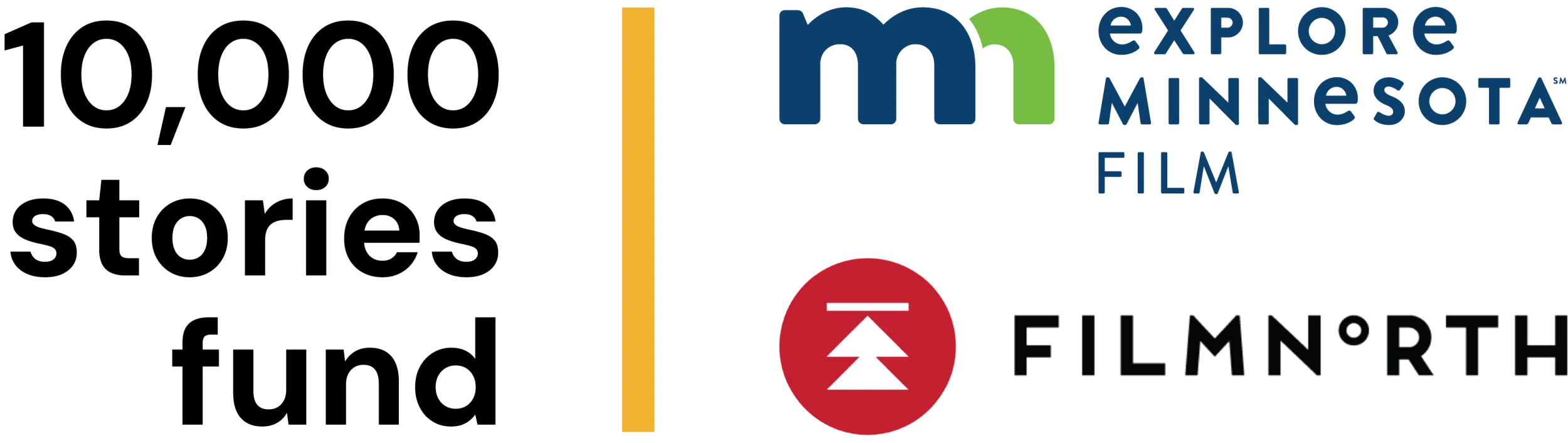 10,000 Stories Fund logos