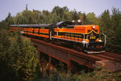 Train on Duluth railroad