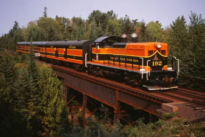 Train on Duluth railroad