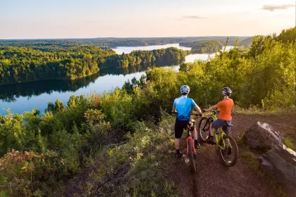 Ironton Cuyuna couple biking