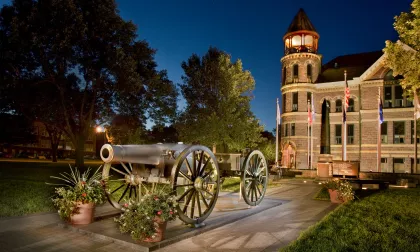 Luverne Courthouse at night