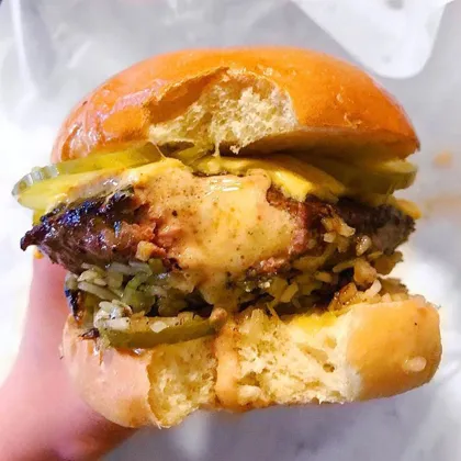 Matt's Bar Juicy Lucy burger