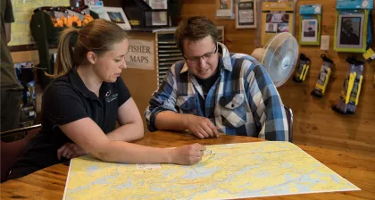 Spirit of the Wilderness Outfitter Ely fishing map