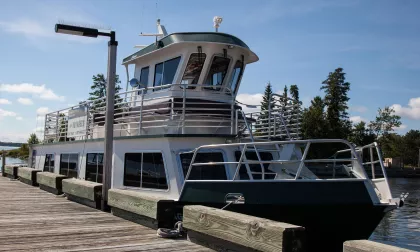 Tour boat Rainy Lake Visitors Center International Falls Voyageurs National Park