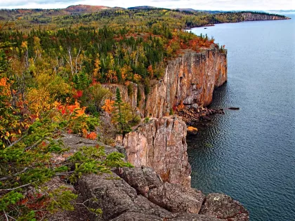 Palisade Head rock formation on the North Shore of Lake Superior