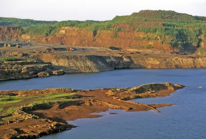 The Hull-Rust Mahoning Mine and one of its many pit lakes