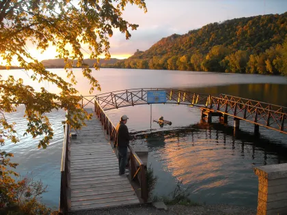 Fall fishing on Lake Winona