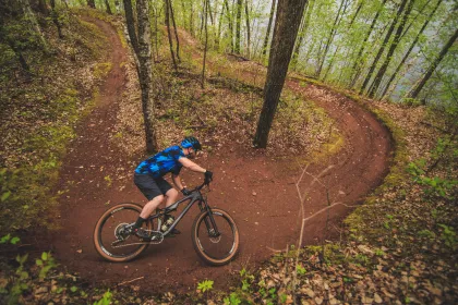 Mountain biker, Cuyuna Country State Recreation Area