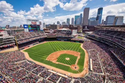 Target Field skyline, downtown Minneapolis