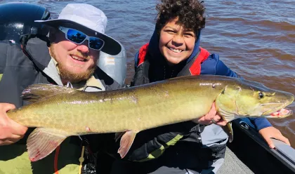 A 40-inch muskie caught on the St. Louis River