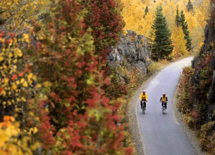 Mesabi Bike Trail fall landscape