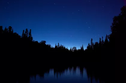 Night skies along the Gunflint Trail in the Superior National Forest