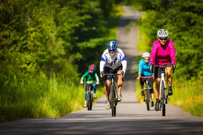 Bikers on the Mesabi Trail