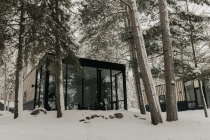 Nature Link resort in Nisswa during the winter