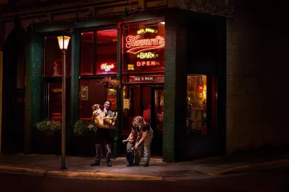 Howard's Bar owners Adam To and Caroline Smith