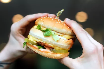 The Dirty Double burger at J. Selby's