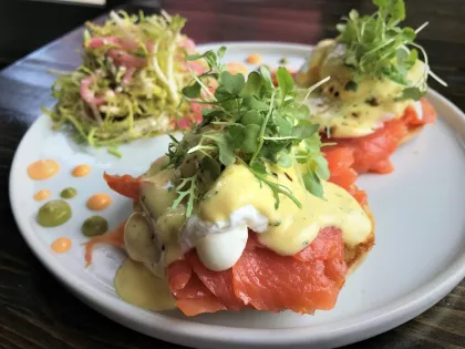 The Weekend at Bennies Eggs Benedict at Tongue in Cheek