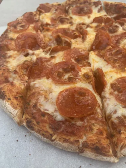 Pepperoni pizza from Sunrise Bakery