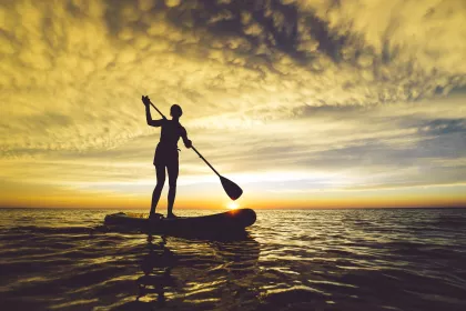 Paddle boarding in Duluth