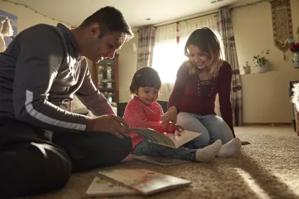 William of Blattner Energy at home with his family