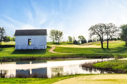 The barn hole at StoneRidge Golf Club