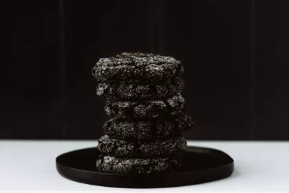 Bittersweet chocolate cookies at Rustica