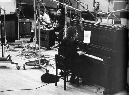 Bob Dylan recording at Sound 80 studio