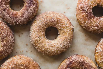 Cinnamon sugar cake donuts at A Baker's Wife