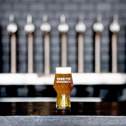 A WestKust IPA at Arbeiter Brewing