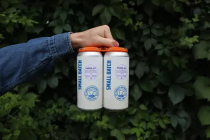 A couple of small batch cans at Wabasha Brewing Co.