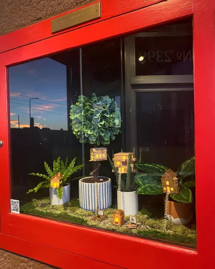 The Coffee Builds Community exhibit at the Smallest Museum in St. Paul