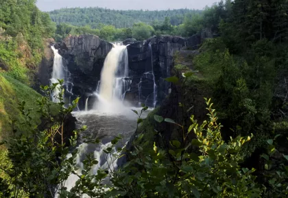 The high falls of the Pigeon River in Grand Portage State Park