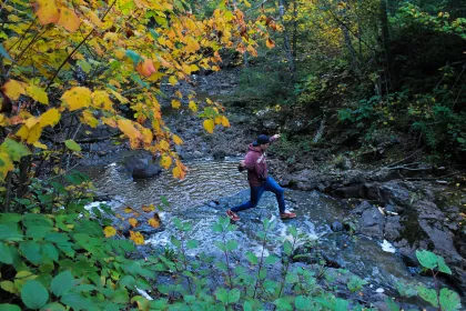 The Gooseberry Falls area along the Superior Hiking Trail