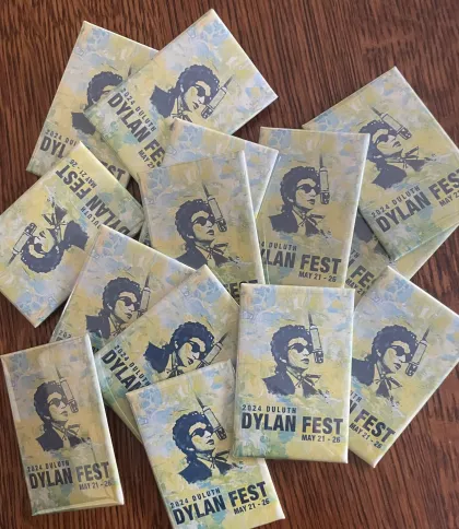 Duluth Dylan Fest 2024 buttons