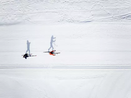 Cross-country skiing at Theodore Wirth Park
