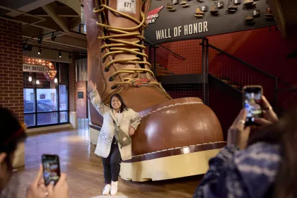 World's Largest Boot at Red Wing's flagship store and museum